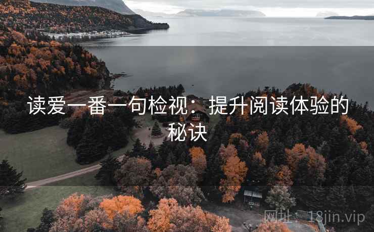 读爱一番一句检视:提升阅读体验的秘诀 读爱一番一句检视:提升阅读体验的秘诀