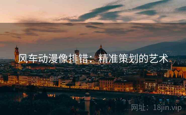 风车动漫像排错:精准策划的艺术 风车动漫像排错:精准策划的艺术